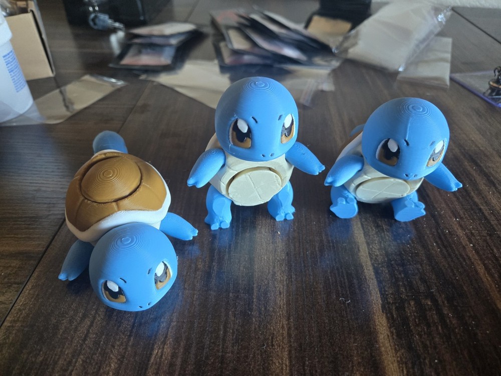 Articulated Pokémon Squirtle PLA 3D Printed