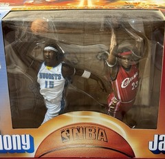 2004 McFarlane Toys NBA 2 Pack Carmelo Anthony & LeBron James Deluxe Boxed Set