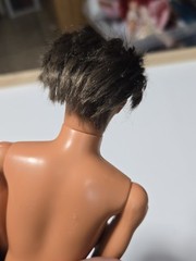 Vtg Barbie KEN Brunette Doll Rooted Hair Articulated Nude 4 Ooak C100