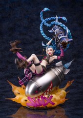 League of Legends LOL 1/7 Jinx Statue PVC Figure Model LED Base Collectible Gift