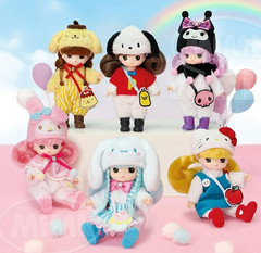 Sanrio x Little Mimi Figure Doll 11cm | Officially Licensed | K-Character 🇰🇷