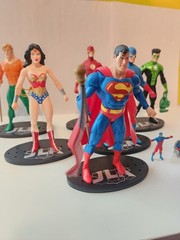 DC Direct JLA Action Figures Complete Set Of 5 Superhero Figures plus The Atom
