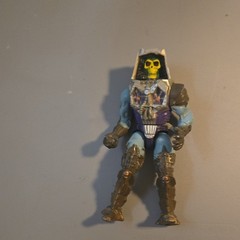 Skeletor Action Figure Blue Gray Purple Black Yellow Plastic