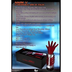 Iron Man Arm Armor w/Base Wearable Mech Arm Voice Touch Control Cosplay Props US