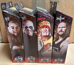 WWE Elite Monday Night Wars Complete Set of 4, (Series 11) w/ Rick Rude BAF