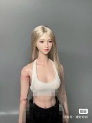 1/6 Artificial Hair Wig Cover Model For 12″ Female Action Figure Head Body Toys