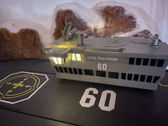 2001 Hasbro GI Joe USS Saratoga Motorized Aircraft Carrier Sounds Tested Working