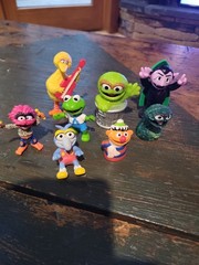 Vintage Lot Of Muppets Figures Kermit Count Gonzo Misc Toys