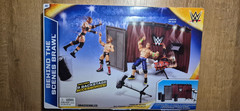 WWE Behind The Scenes Brawl Playset Backstage Promo Curtains Lights Rigs