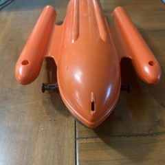 Vtg. 1966 Hasbro G.I. Joe Sea Sled INCOMPLETE Orange Black Toy Plastic Battery