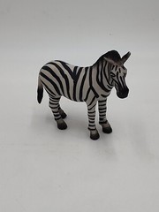 Vintage 1998 Schleich Zebra Toy Figure Play Zoo 3.25”