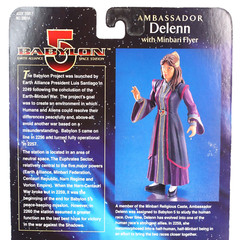 Babylon 5 Ambassador Delenn Figure Minbari Flyer Exclusive Toy 1997 Sealed
