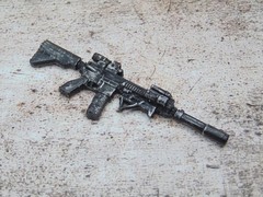 Custom 1:12 Scale Weathered HK 416 Assault Rifle Combo Set for 6″ Marvel Legends