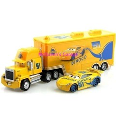 Disney Pixar Cars Mack Truck & Lightning McQueen Diecast Metal 2-Pack Toy Set