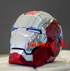 US Stock!! Autoking Iron Man Helmet MK5 1/1 Voice-controlled Mask Transform Gift