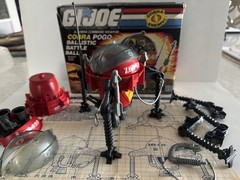 GI Joe 1988 Cobra Pogo COMPLETE w/ Box Blueprints Bonus Parts Vintage Hasbro 🔥