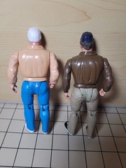 The A-Team VTG 1983 Action Figure Lot: Captain Murdock and Hannibal Loose Nice!