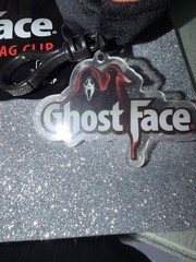 Culturefly Ghost face Mystery Plush Bag Clip – Pink Ghost Face