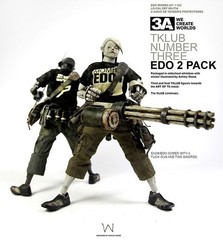 ThreeA Tomorrow Kings MOMBA EDO1 & EDO2 1/6 Two‑Pack Figures SEALED 2013