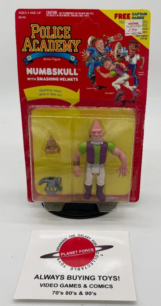 1988 Numbskull MOC Vintage Police Academy Kenner Figure NEW