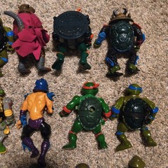 Vintage TMNT Action Figure Lot Of 18 (See Description)