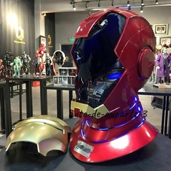 Autoking Iron Man Mk5 1:1 Helmet Wearable Voice-control Mask Cosplay Silver/Gold