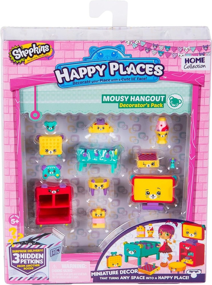 Happy Places Shopkins Season 2 Decorator Pack Mousy Hangout new
