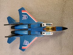 1983 Vintage Transformers G1 Thundercracker Pre-Rub Complete w/ Single Tab Fists