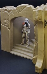 CUSTOM JABBAs STAIRS fit STAR WARS VINTAGE COLLECTION 3.75″ figure DIORAMA (P01)