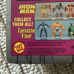 Toy Biz Marvel Iron Man 1994 Plasma Cannon Figure Rare MIS PACKAGE! War Machine