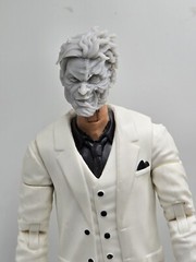 3d Printed HARVEY DENT TWO FACE HEAD #1 1:12 GI Joe Classified/Marvel Legends