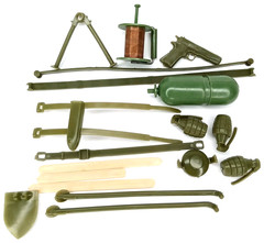 Vintage 1960s G.I. Joe Stony Smith 18 Piece Accessory Set