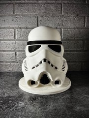 Star Wars Stormtrooper 3D Printed Bust Headphone Stand Gaming Desk Accessories