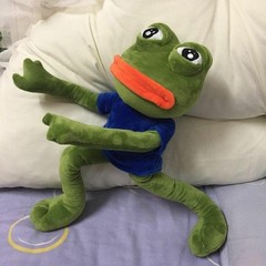 45cm Sad Frog Plush Toy Soft Stuffed Pillow Magic Expression Pepe Love Gifts £