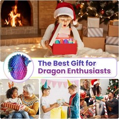 Articulated 3D Printed Dragon Fidget Toys – 4-Piece Set for Imaginative Play