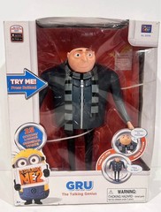 Despicable Me 2 Gru The Talking Genius 11 inch Action Figure Rare 2013 NEW BOX