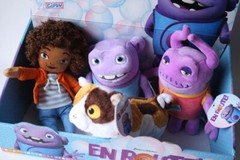 4X DREAMWORKS HOME PIG CAT TIP TUCCI OH SMEK 7″-10″ PLUSH TOY GYPSY 2015 NEW !