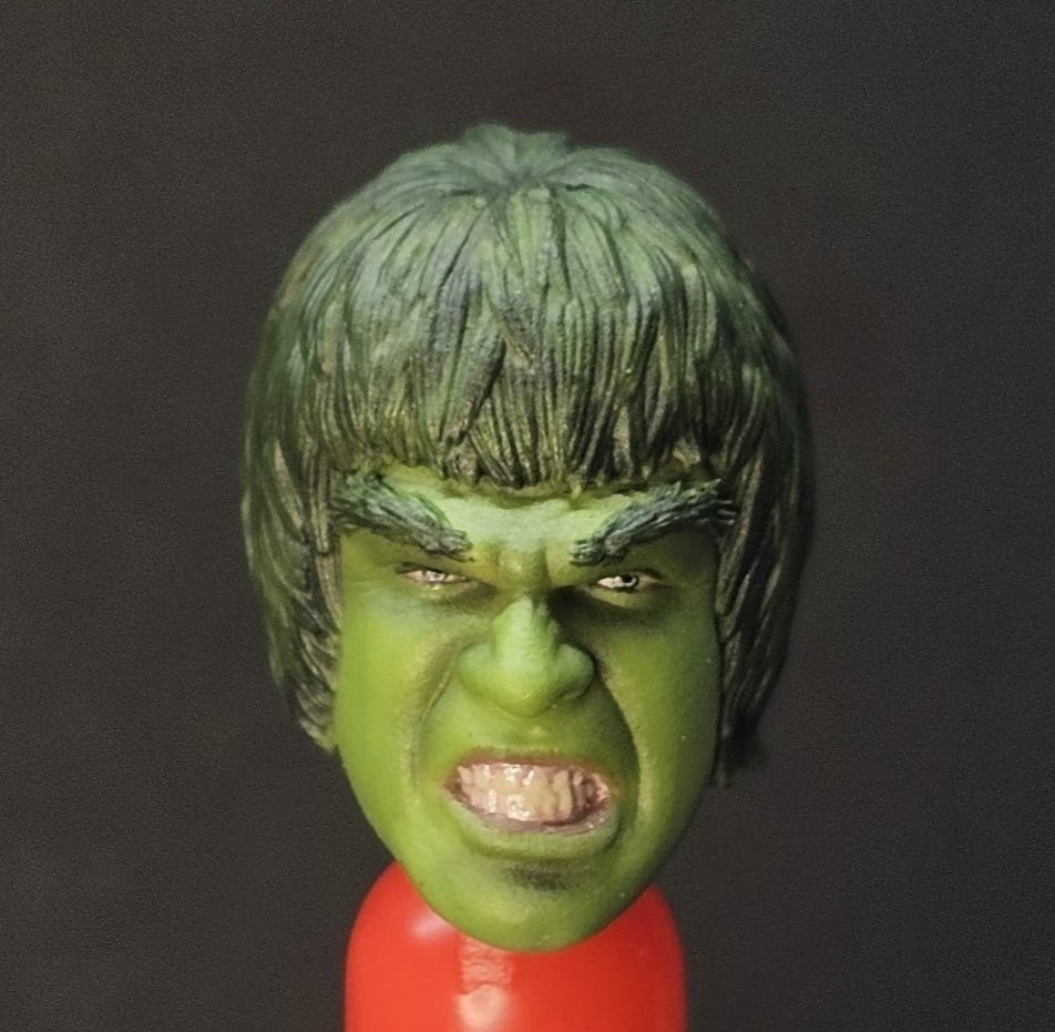 1/12 PAINTED CUSTOM The Incredible Hulk LOU FERRIGNO HEAD SCULPT