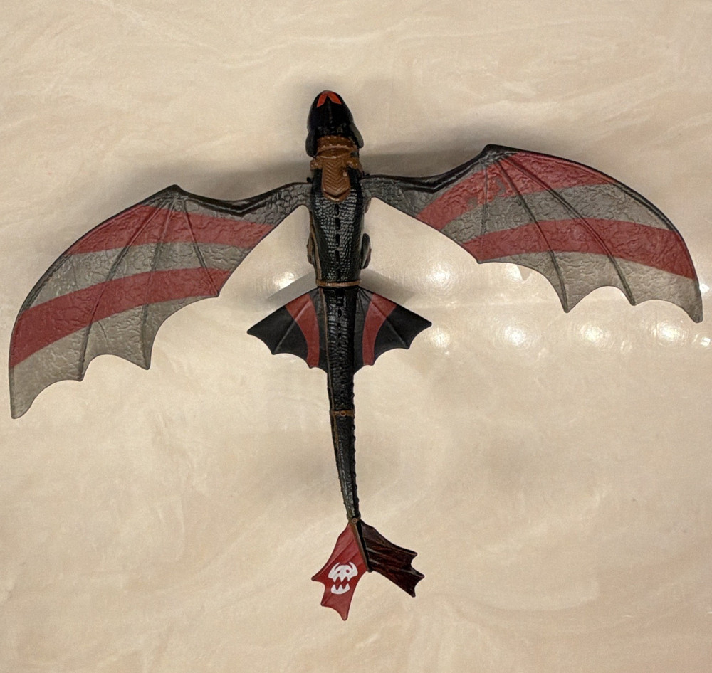 DreamWorks How To Train Your Dragon 11” Action Figure Collectible,Red/Black Wing