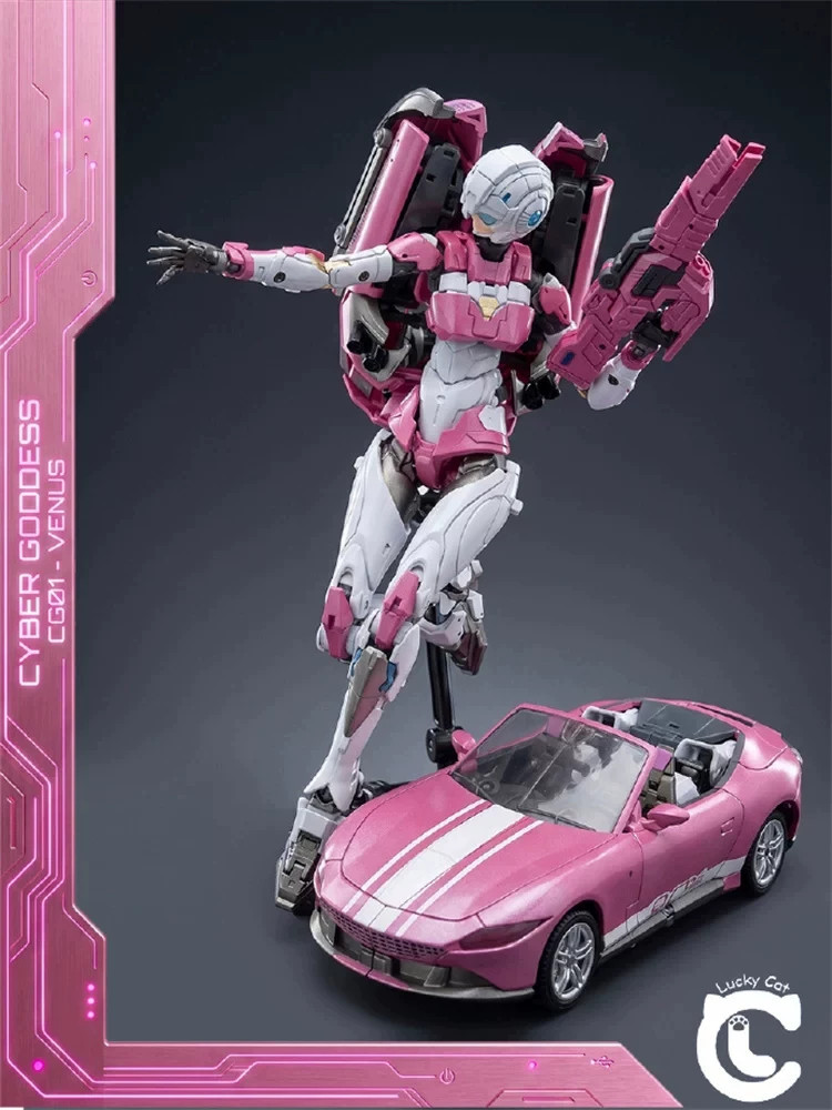 Pre-sale Lucky Cat Cyber ​​Goddess Arcee Car Action Figure Transforming Toy