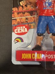 LJN WWE Wrestling Superstars John Cena Figure Blue Card Signed Target Exclusive
