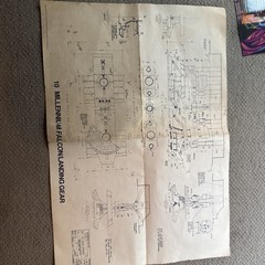 Vintage Star Wars Cardbacks & More. Kenner Production Blueprint Of Mil Falcon