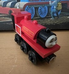 1998 Learning Curve Britt Allcroft Wooden Thomas Train Skarloey!