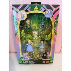 Mattel Wicked Movie Oz Story Set Glinda Dorothy Tin Man Lion Scarecrow 10pc New