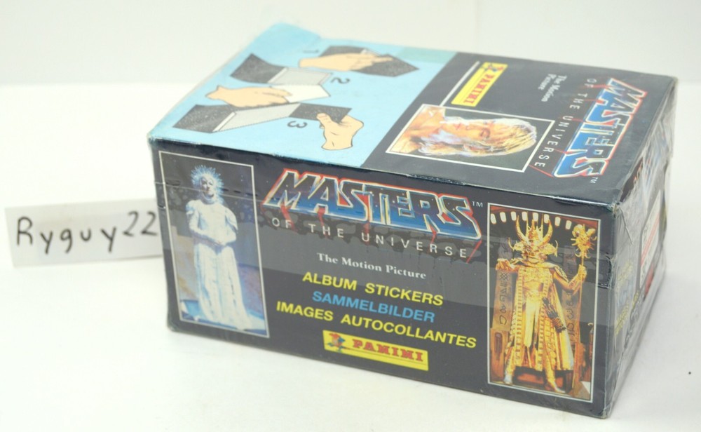 MOTU, He-Man Panini Stickers, Sealed Box Set, Packs, From the Motion Picture