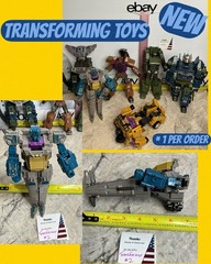 Transforming Toy Semi Truck Blue & Green #3 TRANSFORMER Warbotron Robot Off Road