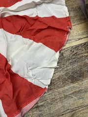 Vintage GI Joe 12” Round Red & White Parachute No Strings (NO PACK) Stain
