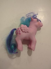 G1 MY LITTLE PONY MLP WHIZZER TWINKLE EYE PEGASUS 1985 PINK & BLUE
