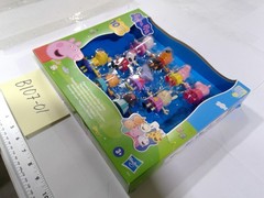 Peppa Pig Peppa & Friends Play Date 10 Figure Set Hasbro Toy New Multicolor