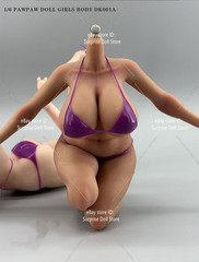 PawPawDoll DK001A 1/6 Oversize Breast Seamless Body Makeup Silicone Female Figur